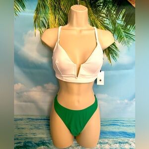 Women’s Bikini, Top by Shade & Shore size 34D bottoms by Wild Fable size Med